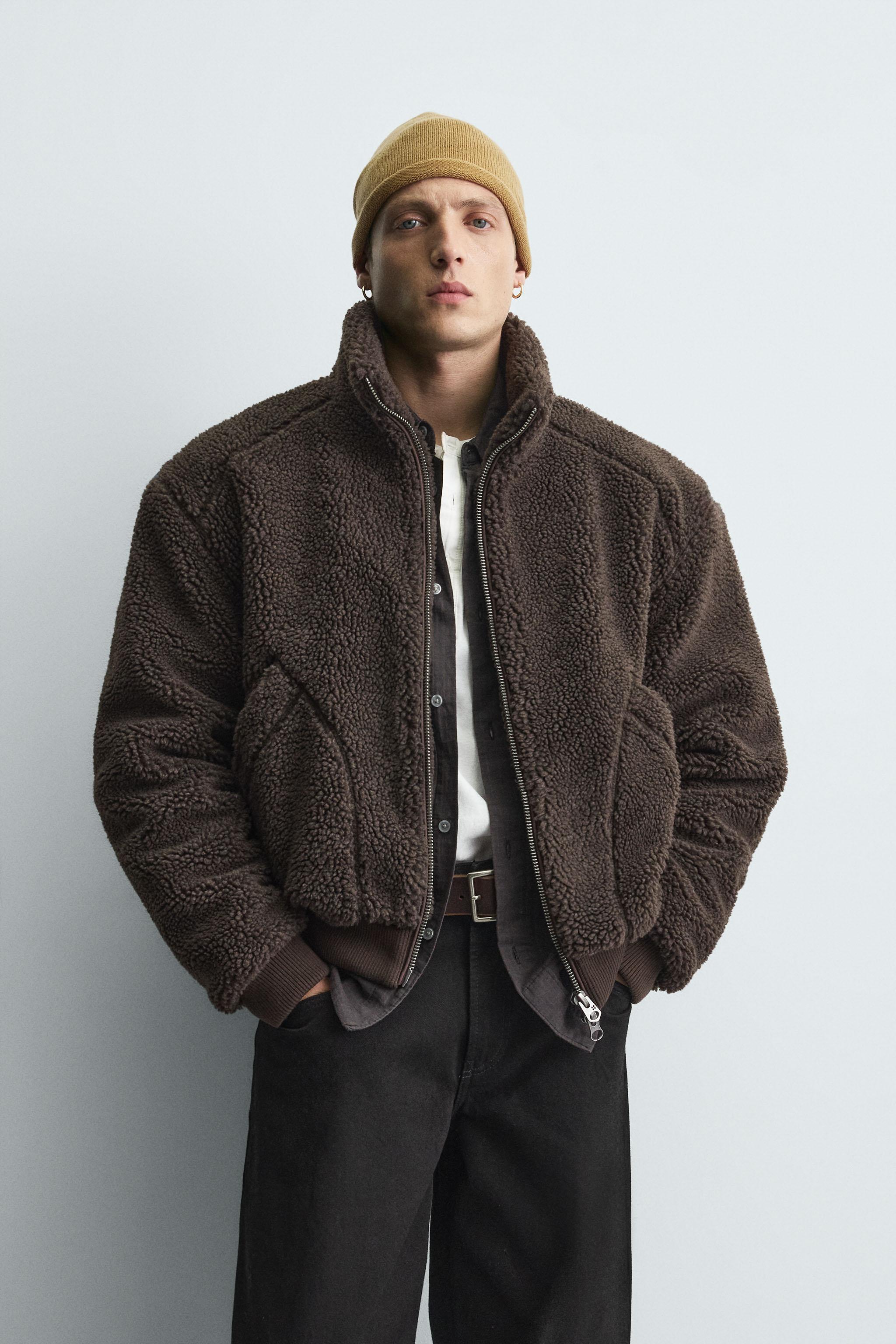 FAUX SHEARLING JACKET